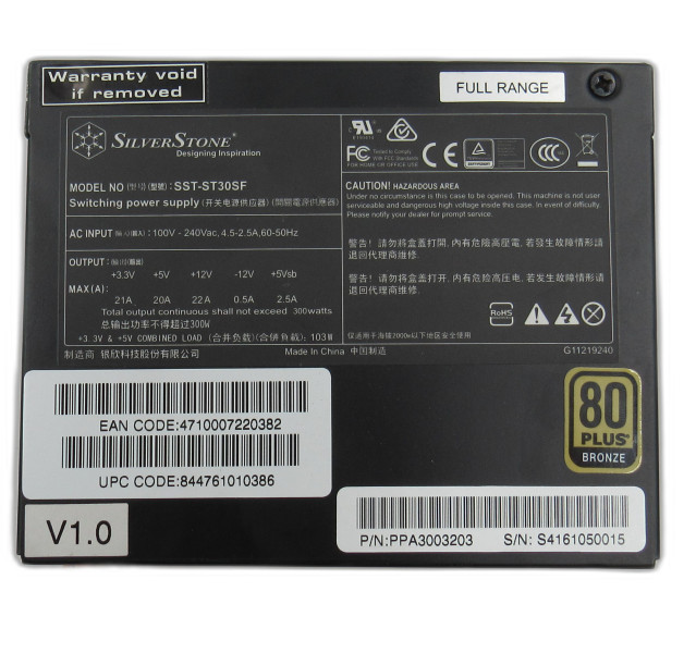 Silverstone SST-ST30SF 300W Power Supply Unit