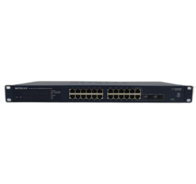 NETGEAR ProSafe 24 Port Gigabit Smart Switch GS724T v3 With Ears