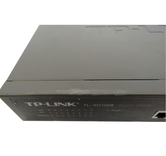 TP-LINK TL-SG1008, 8 Ports -10/100/1000 Gigabit Ethernet-Switch without Ears