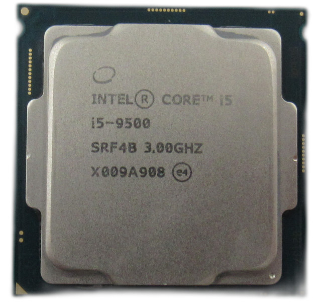 Intel Core i5-9500 @3.00 GHz (Boosts 4.40 GHz) SRF4B LGA 1151 6 Core CPU