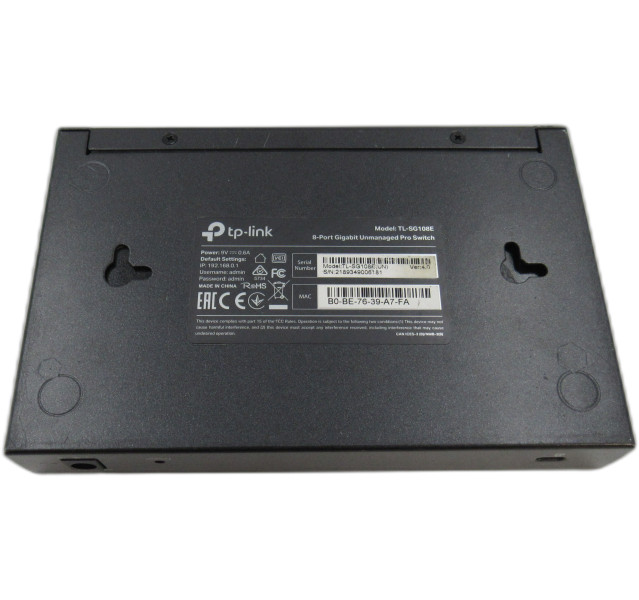 TP-LINK TL-SG108E, 8 Ports - Gigabit Ethernet Switch