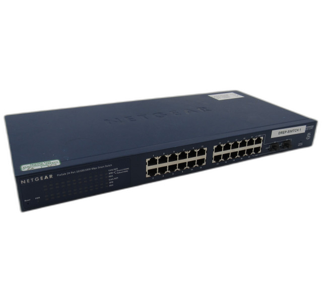 Netgear Prosafe 10/100/1000 Gigabit 24 port GS724TS Smart Managed Switch