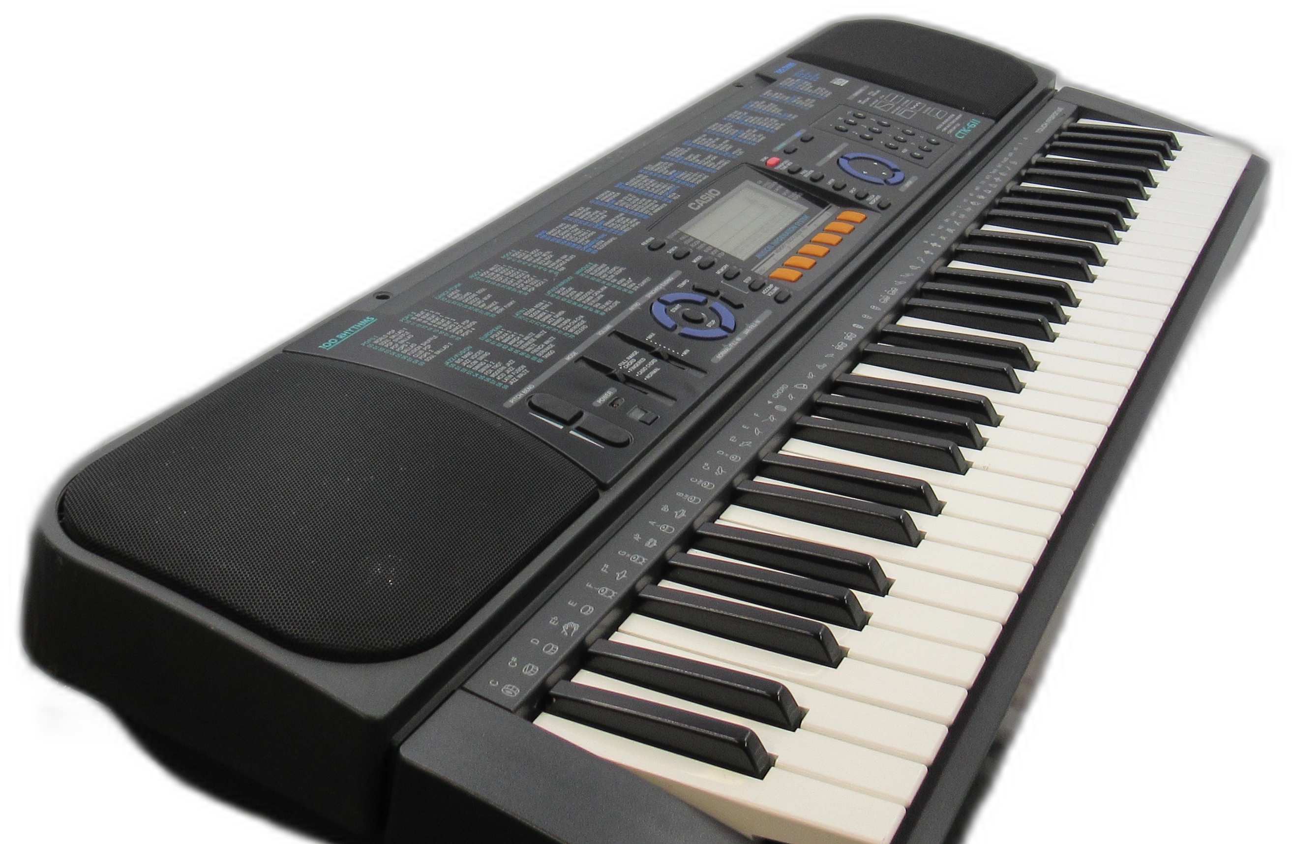 Casio CTK611 Electronic Keyboard Black 61 Keys No stand