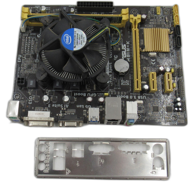 Asus H81M-K Motherboard Bundle, Intel Core i5-4440, 4GB DDR3, W/ IO Shield