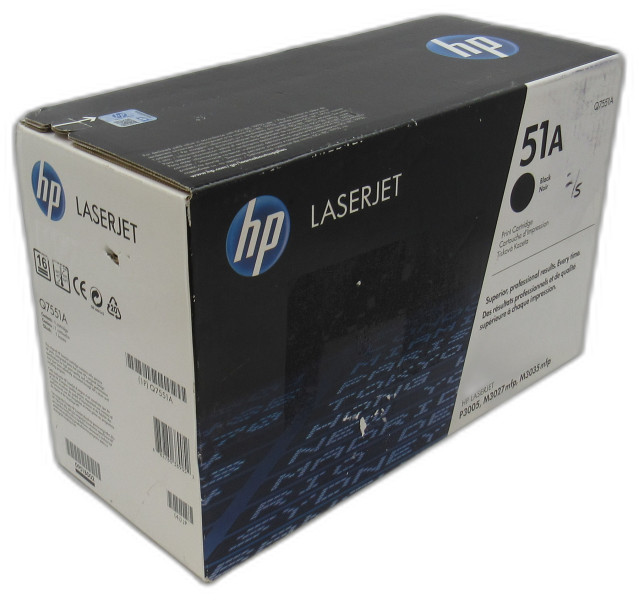 Original HP Q7551A Black Laser Cartridge 51A