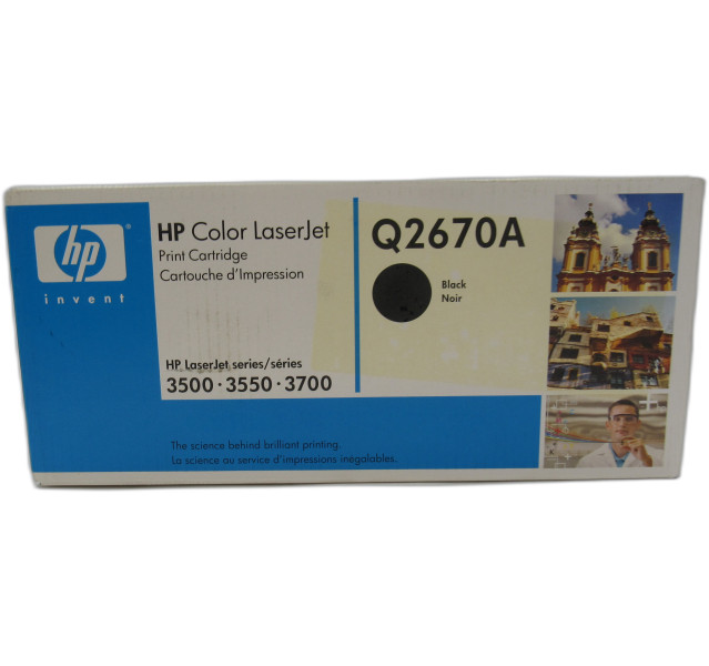 Original HP Invent - Q2670A, Black Print Cartridge (x1)