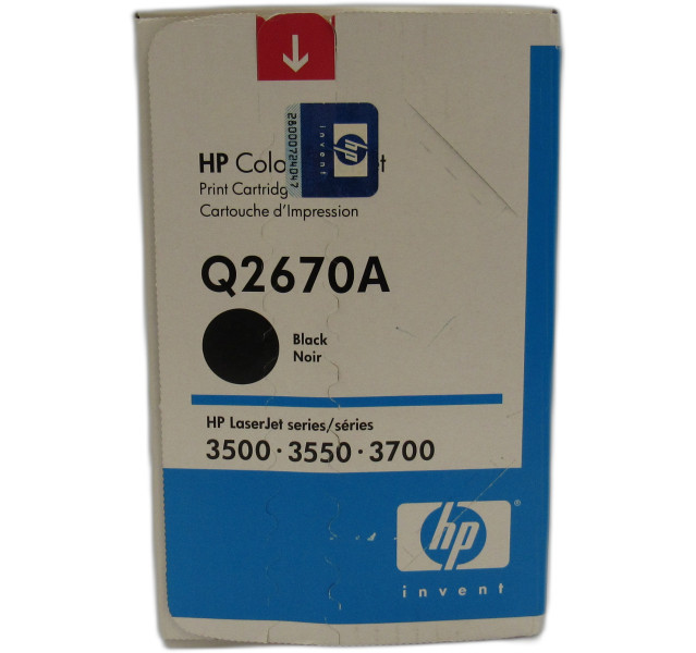 Original HP Invent - Q2670A, Black Print Cartridge (x1)