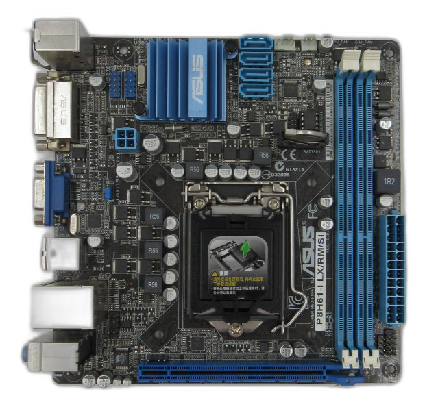 ASUS P8H61-I LX/RM/SI LGA1155 DDR3 Mini-ITX Motherboard With IO Shield