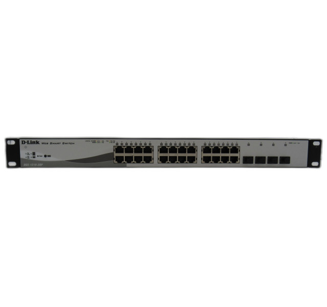 D-Link DGS-1210-28MP 10/100/1000 Gigabit 28 Port Smart Managed Switch With Ears