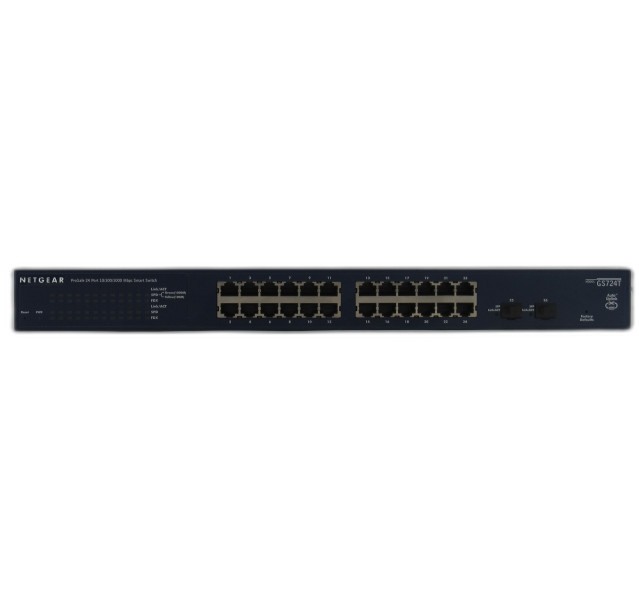 NETGEAR ProSafe 24 Port Gigabit Smart Switch GS724T v4 Without Ears