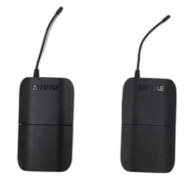 SHURE BLX4-S8 Wireless Receiver and BLX1-K3E Wireless Bodypack Transmitters