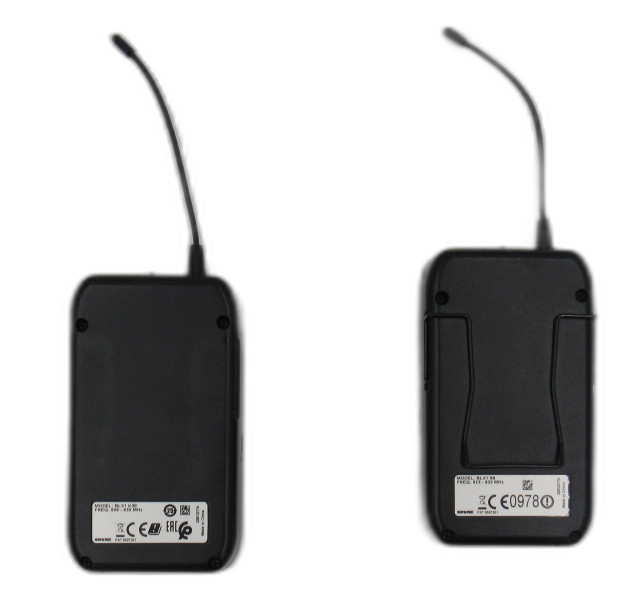 SHURE BLX4-S8 Wireless Receiver and BLX1-K3E Wireless Bodypack Transmitters