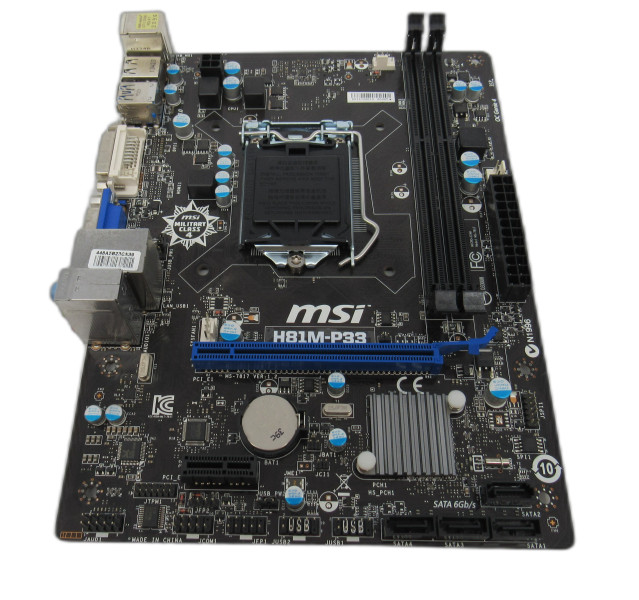 MSI H81M-P33 LGA1150 H81 M-ATX Motherboard With IO Shield