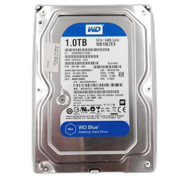 3x Western Digital WD10EZEX 1TB 7200RPM 3.5