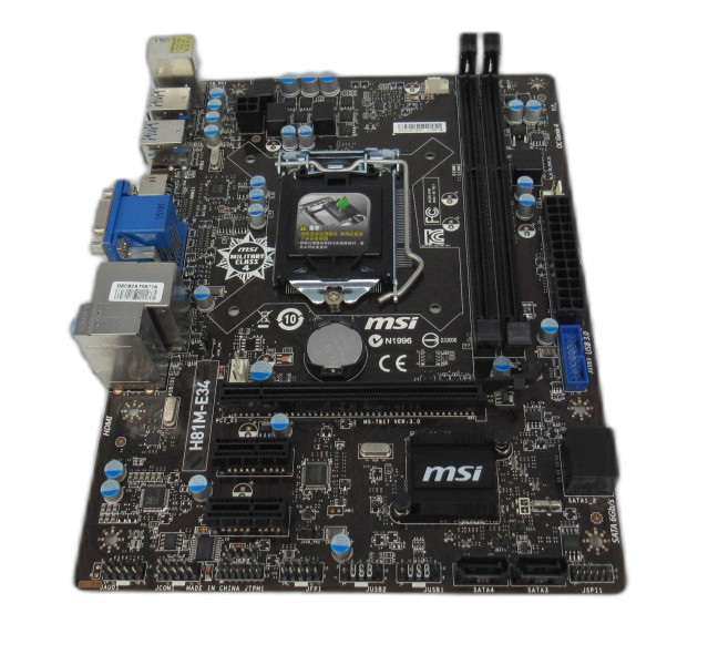 MSI H81M-E34 1150 Intel H81 M-ATX Motherboard With IO Shield