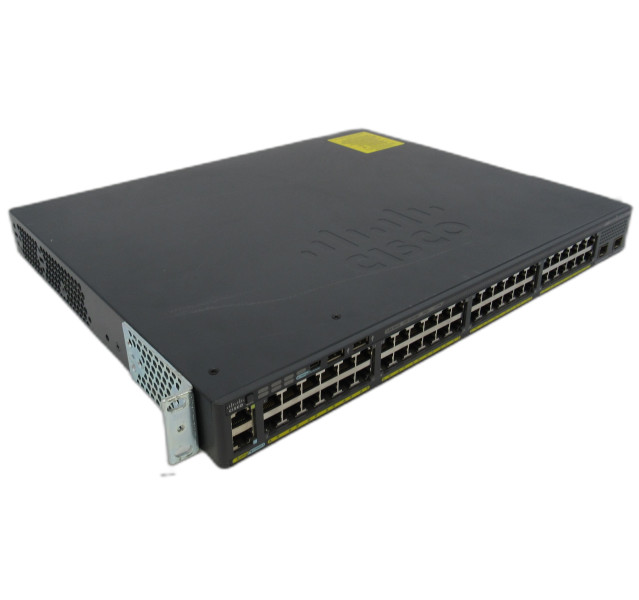 Cisco PoE+ Catalyst 2960x Series, WS-C960X-48LPD-L 48Port Switch with Ears