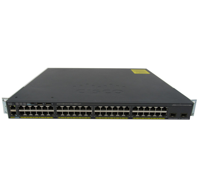 Cisco PoE+ Catalyst 2960x Series, WS-C960X-48LPD-L 48Port Switch with Ears