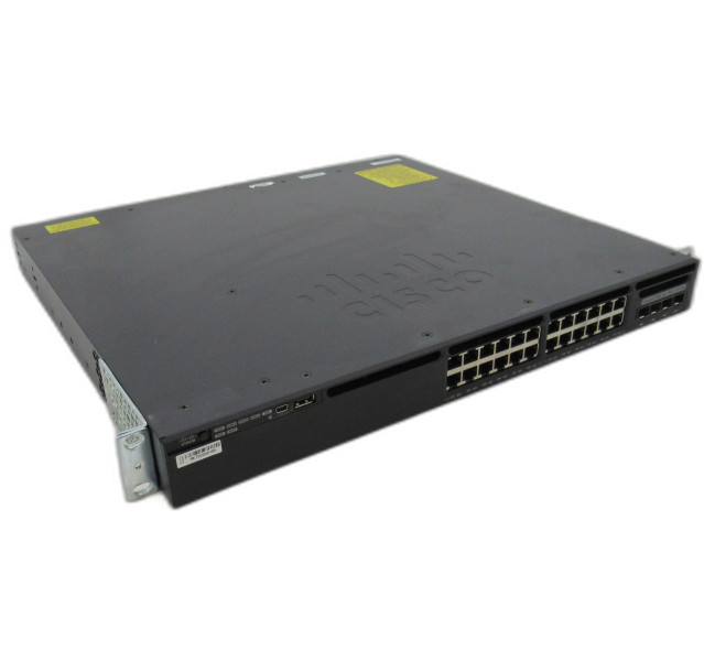 Cisco 3650 WS-C3650-24PD 24Port PoE+ Switch W/Ears