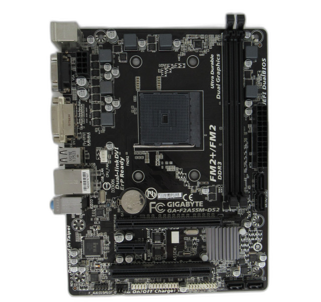 GIGABYTE GA-F2A55M-DS2 REV 3.0 Micro ATX FM2+ Motherboard With IO Shield