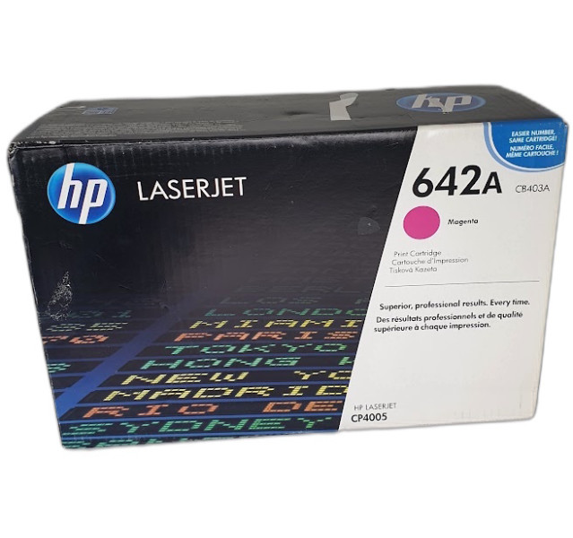 Original HP CB403A Magenta PrintCartridge 642A LaserJet (x1 Cartridge)