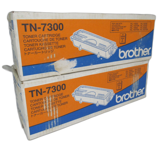 Bundle x2 Genuine Brother TN-7300 Toner Cartridge