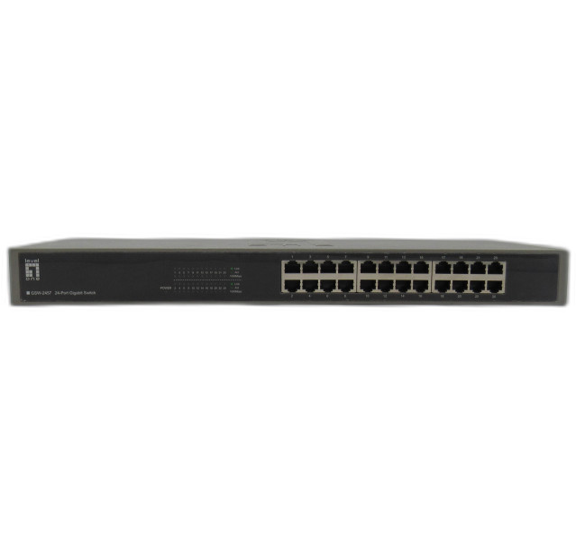 LevelOne GSW-2457 H/W Ver 3.0 24 Port Gigabit Ethernet Switch Without Ears