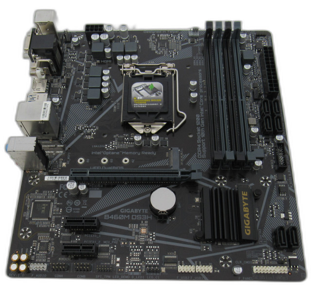 Gigabyte B460M DS3H, Intel B460 Chipset, Micro ATX, Motherboard With IO Shield