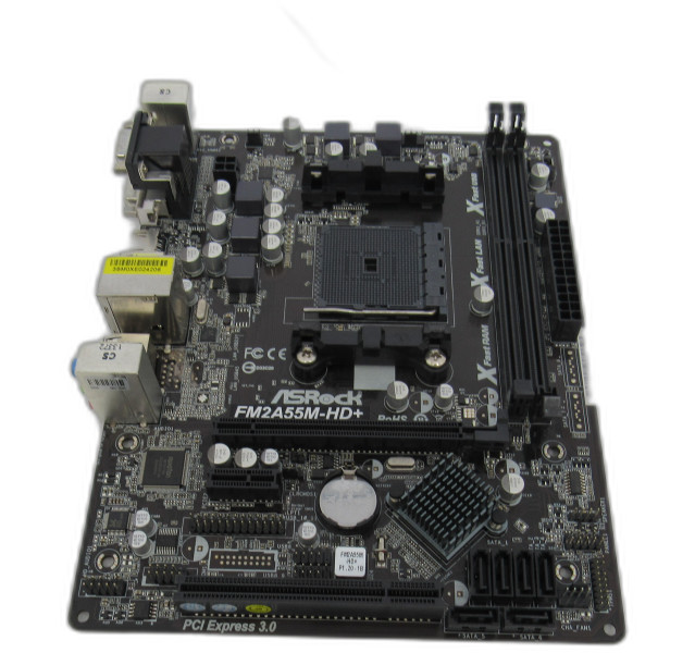 ASROCK FM2A55M-HD+ , FM2, MicroATX, DDR3 Motherboard W/ IO Shield