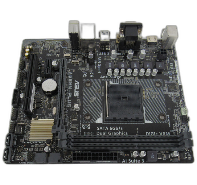 ASUS A68HM-PLUS AMD A68 DDR3 USB 3.0 Micro ATX HDMI Motherboard W/ Socket FM2+