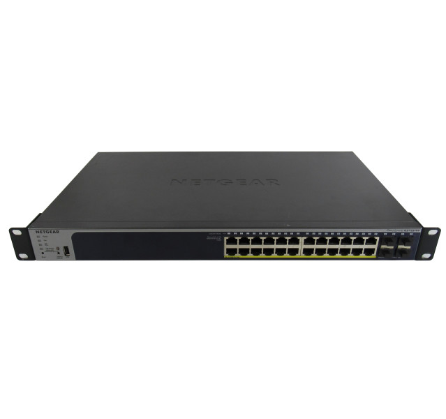 Netgear ProSafe GS728TPPv2 24 Port PoE+ Switch with Ears