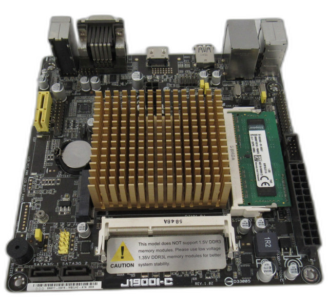 ASUS J1900I-C, Intel CELJ1900, 4GB DDR3, Motherboard Bundle W/ IO Shield