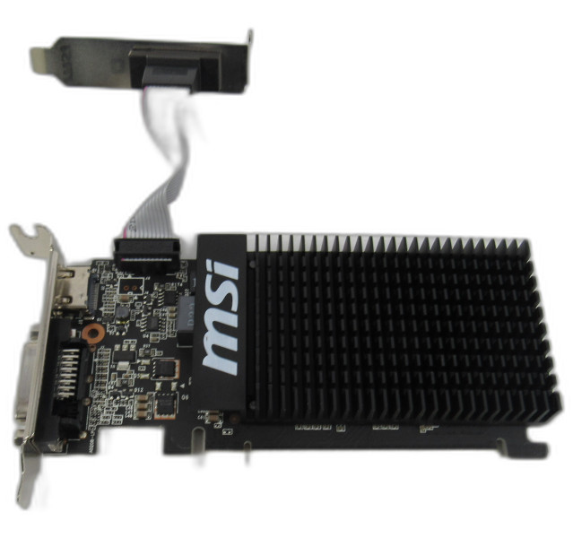 MSI NVIDIA GT710 1G DDR3, PCIE, VGA/DVI/HDMI Low Profile Graphics Card