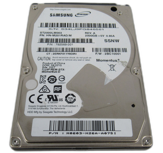 Samsung ST2000LM003 2TB 5400RPM 2.5