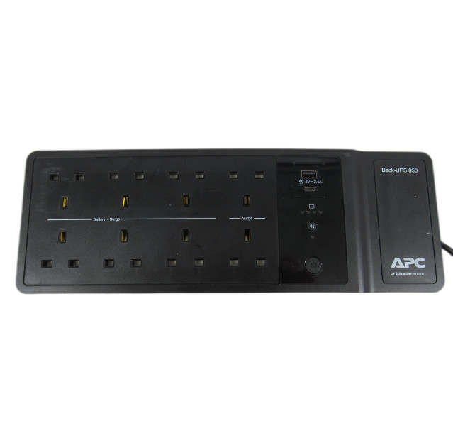 APC BACK-UPS 850, BE850G2-UK - 520W Uninterruptible Power Supply 850VA Black