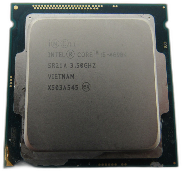 Intel Core i5-4690K LGA 1150, 3.50GHz (Turbo up to 3.90GHz) 4-Core CPU