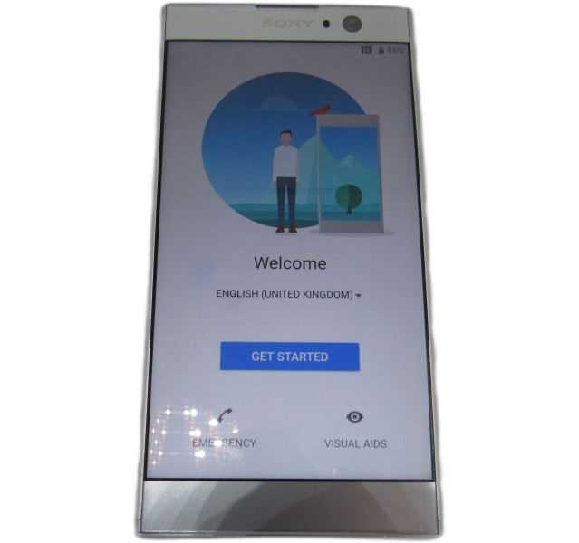 Sony Xperia XA2, H3113 ,Silver ,32XGB, Grade C, Unlocked