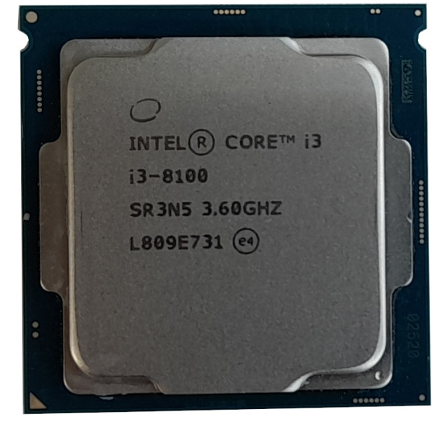 Intel Core i3-8100 3.6GHz LGA 1151 Quad Core CPU