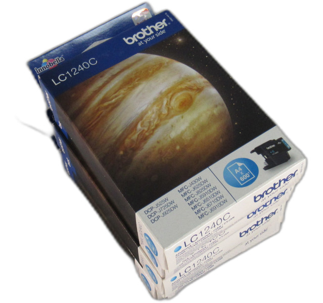 Brother Ink Cartridge Cyan LC-1240C LC1240C (BUNDLE OF 5)