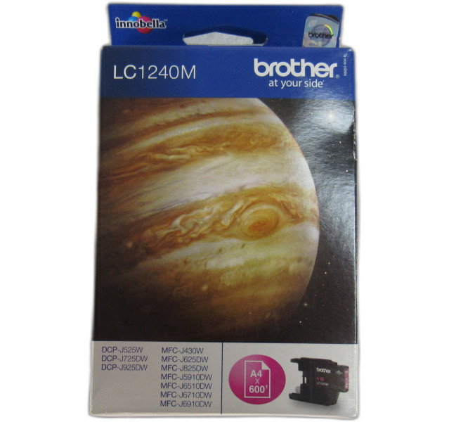 Brother Ink Cartridge Magenta LC-1240M LC1240M (BUNDLE OF 4)