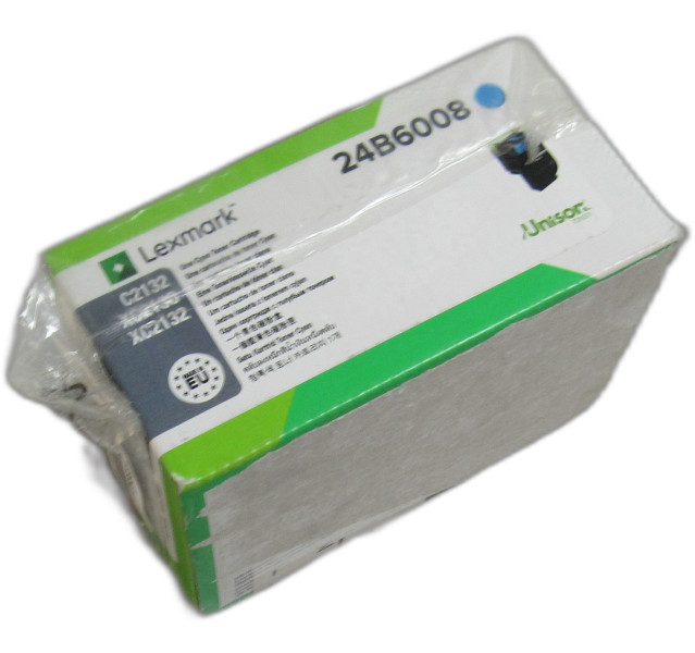 Genuine Lexmark 24B6008 Cyan Toner Cartridge