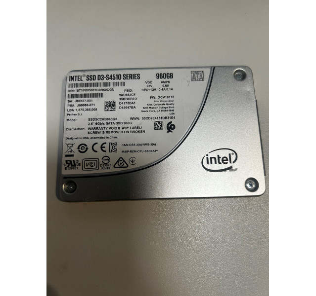 Intel D3-S4510 SSDSC2KB960G8 960GB 2.5