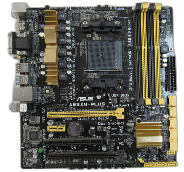 ASUS A88XM-PLUS FM2+ A88x MATX Motherboard With IO Shield