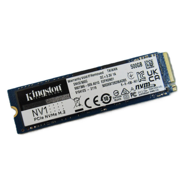 Kingston NV1 500GB NVMe M.2 Solid State Drive (SSD), SNVS/500G