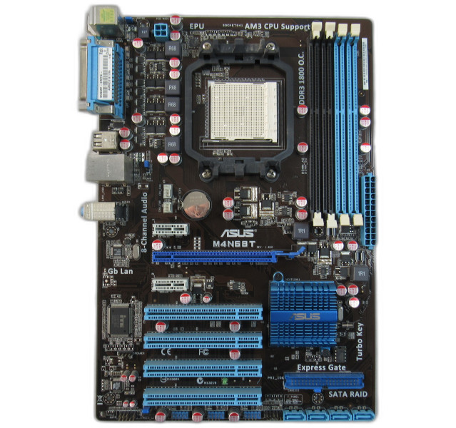 ASUS M4N68T AM3 ATX Motherboard With IO Shield