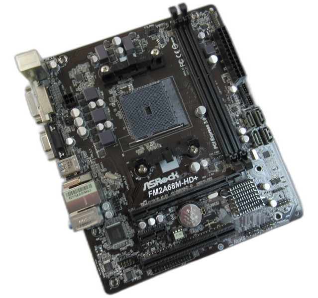 ASRock FM2A68M-HD+ FM2+ A68H m-ATX Motherboard With IO Shield