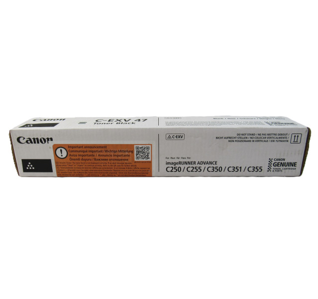 Genuine Canon C-EXV 47 Black Toner Cartridge