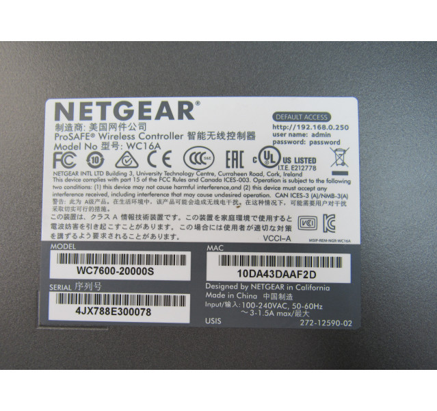 Netgear ProSafe WC7600/ WC16A Wireless Controller Switch with Ears