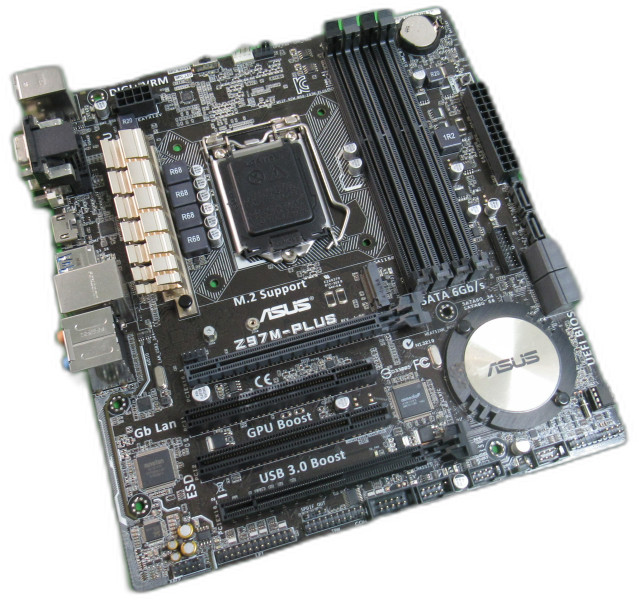 ASUS Z97M-PLUS 1150 Z97 mATX Motherboard With IO Shield