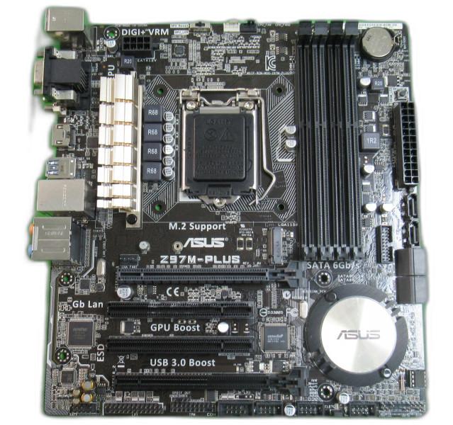 ASUS Z97M-PLUS 1150 Z97 mATX Motherboard With IO Shield