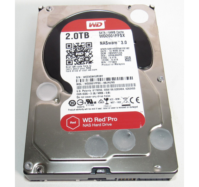 Western Digital Red Pro WD2001FFSX 2TB 7200RPM 3.5